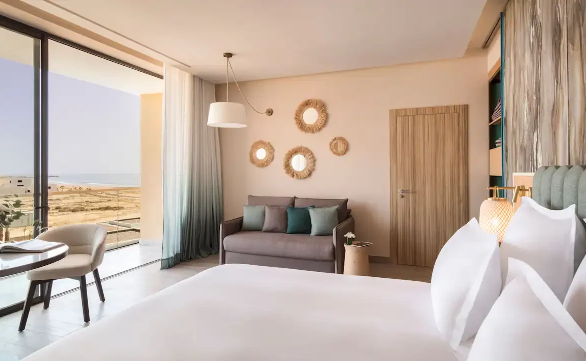 Chambre double ou single – Vue partielle sur l’océan